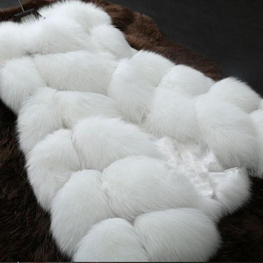Women's S-4XL Warm Winter Vest Faux Fox Fur Fashion Waistcoat - SolaceConnect.com