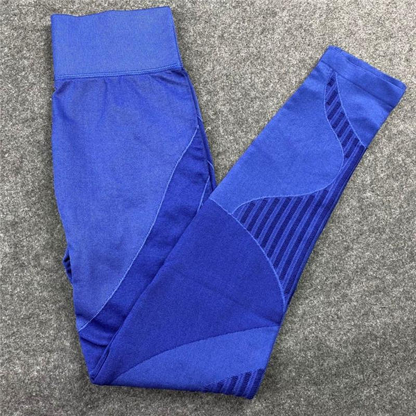 Women's Seamless Hollow Stretch Suits 2pcs Sets for Sports Fitness Gym Yoga - SolaceConnect.com