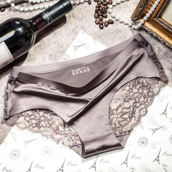 Women's Seamless Low Waist Slim Fit Lace Panties Luxury Underwear - SolaceConnect.com