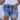 Women's Sexy Distressed Mid Waist Stretch Ripped Bottom Up Denim Shorts  -  GeraldBlack.com