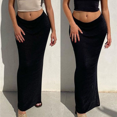 Women's Sexy Summer Streetwear Bodycon Slit Pencil Long Skirt  -  GeraldBlack.com