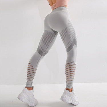 Women's Skinny Hollow Seamless Push Up Leggings for Fitness  -  GeraldBlack.com