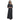 Women's Slash Neck Lantern Sleeve Solid Long Maxi Dress for Evening Party  -  GeraldBlack.com