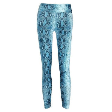 Women's Snake Printed Casual Stretchable Push Up Leggings for Fitness - SolaceConnect.com