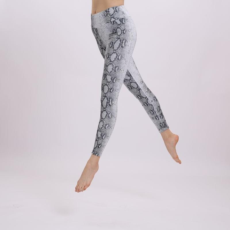 Women's Snake Printed Casual Stretchable Push Up Leggings for Fitness  -  GeraldBlack.com