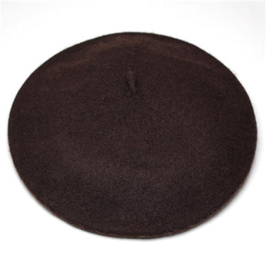 Women's Solid Color Warm Wool Winter Beret French Artist Beanie Hat  -  GeraldBlack.com
