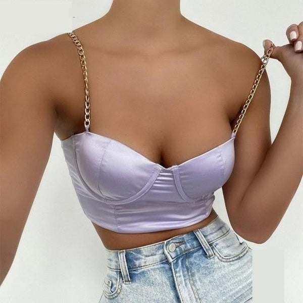 Women's Spaghetti Strap Backless Cami Party Casual Clubwear Tank Top Shirts - SolaceConnect.com