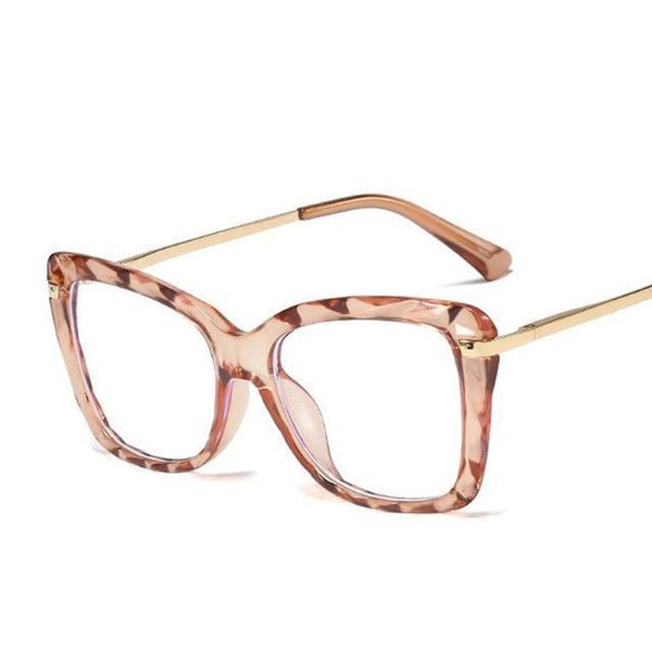 Women's Spring Anti-Blue Multi-Faceted Square Crystal Glasses - SolaceConnect.com