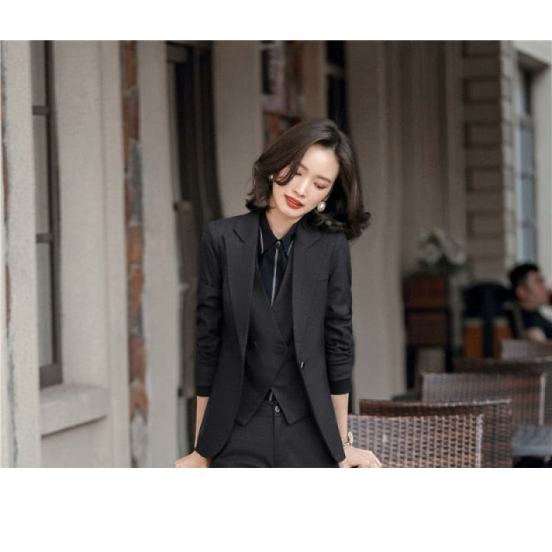Formal Work Jacket Women's Spring Formal Uniform Design Work Wear Jacket – GeraldBlack.com