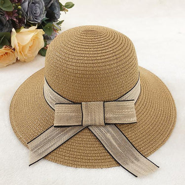Women's Spring Summer Wide Brim Visor Fashion Beach Straw Hats - SolaceConnect.com