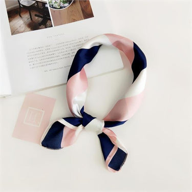 Women's Square All Match Scarf Elegant Floral Summer Head Hair Neckerchief - SolaceConnect.com