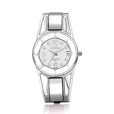 Women's Stainless Steel Casual Wrist Watches with Luxury Rhinestone - SolaceConnect.com