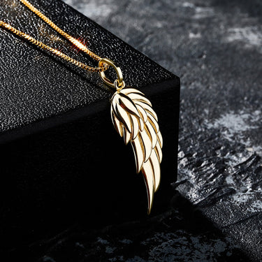 Women's Sterling Silver Feather Pendant Fine Personalized Necklace  -  GeraldBlack.com