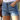 Women's Streetwear Cotton Stretch Ripped Curly High Waist Jean Shorts  -  GeraldBlack.com