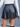 Women's Streetwear Sexy Zip Up Faux Leather High Waisted Mini Skirt  -  GeraldBlack.com