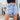 Women's Summer Blue Distressed Ripped High Waist Denim Short  -  GeraldBlack.com