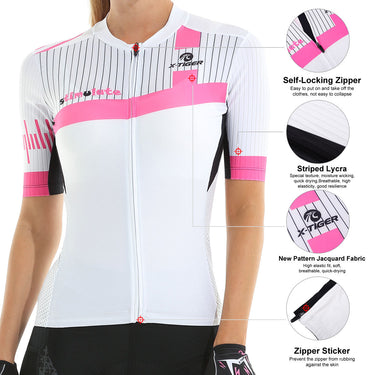Women's Summer Breathable Short-Sleeve Skinsuit Cycling Sets  -  GeraldBlack.com