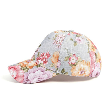 Women's Summer Hip Hop Style Floral Print Baseball Cap with Snapback  -  GeraldBlack.com