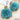 Women's Summer Lake Blue Faux Fur Rivet Platform House Slippers  -  GeraldBlack.com