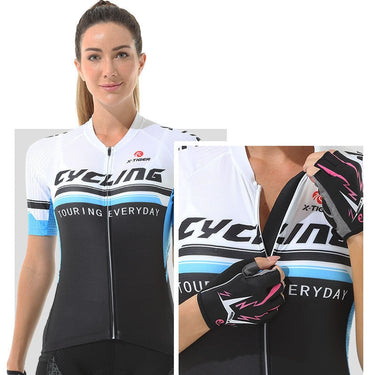 Women's Summer Short Sleeve Quick-dry Breathable Shirt Cycling Set  -  GeraldBlack.com