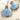 Women's Summer Sky Blue Faux Fur Rivet Platform House Slippers  -  GeraldBlack.com