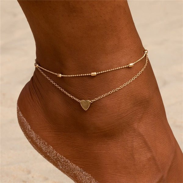 Women's Summer Vintage Round Tassel Bohemian Beads Ankle Bracelet  -  GeraldBlack.com