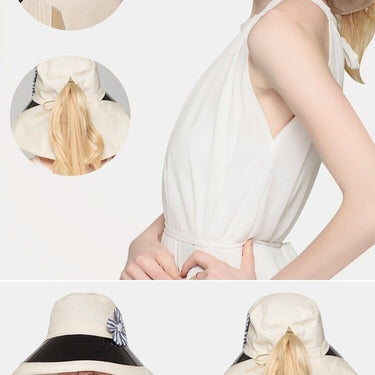 Women's Sun Block Protection Outdoor Sports Hiking Golf Tennis Visor Hat - SolaceConnect.com