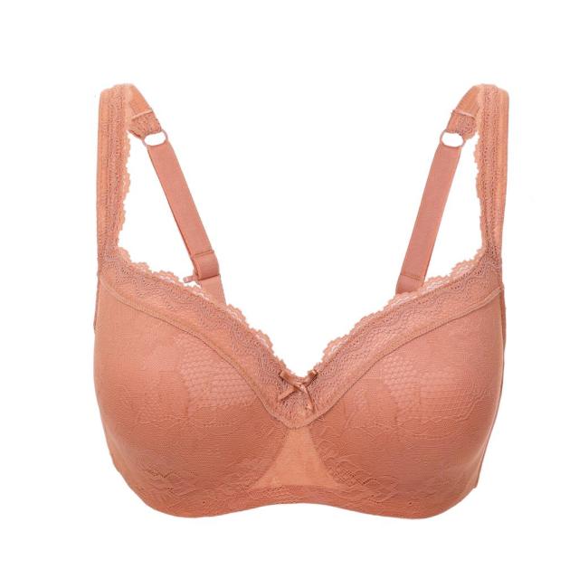Women's Sun Kissed Color Lace Full Figure Lightly Lined Bra - SolaceConnect.com