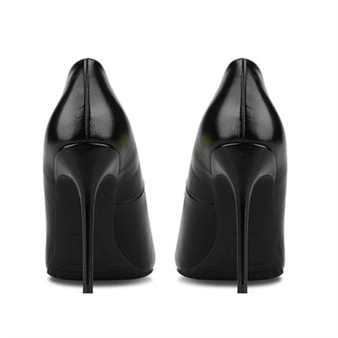Women's Synthetic Leather Slip-On 12cm Thin High Heels Pumps  -  GeraldBlack.com