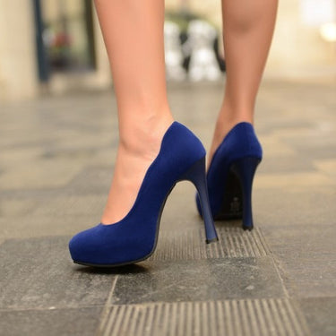 Women's Thin High Heels Slip-On Round Toe Gladiator Party Pumps  -  GeraldBlack.com