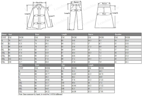 Women's Two-Piece Summer Skirt Suits with Formal Short Sleeve Blazer - SolaceConnect.com