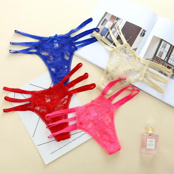 Women's Underwear Sexy Lace G-String Seamless Transparent Thong  -  GeraldBlack.com