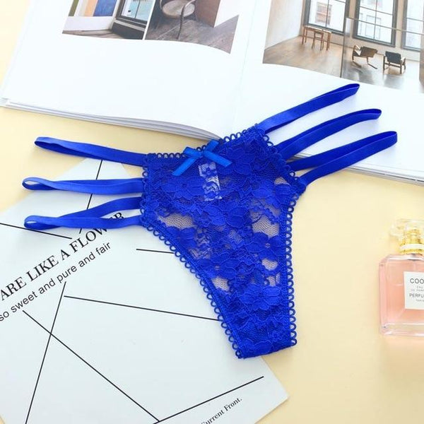 Women's Underwear Sexy Lace G-String Seamless Transparent Thong - SolaceConnect.com