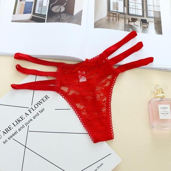 Women's Underwear Sexy Lace G-String Seamless Transparent Thong - SolaceConnect.com