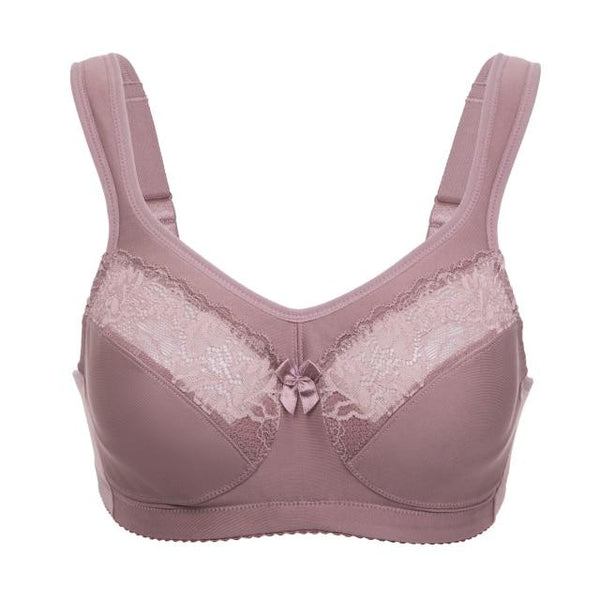 Women's Unlined Full-Figure Support Plus Size Wirefree Minimizer Bra - SolaceConnect.com