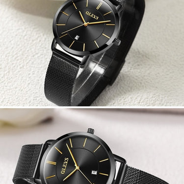 Women's Upscale DesignStainless Steel Water Resistant Ultra Thin Watch - SolaceConnect.com
