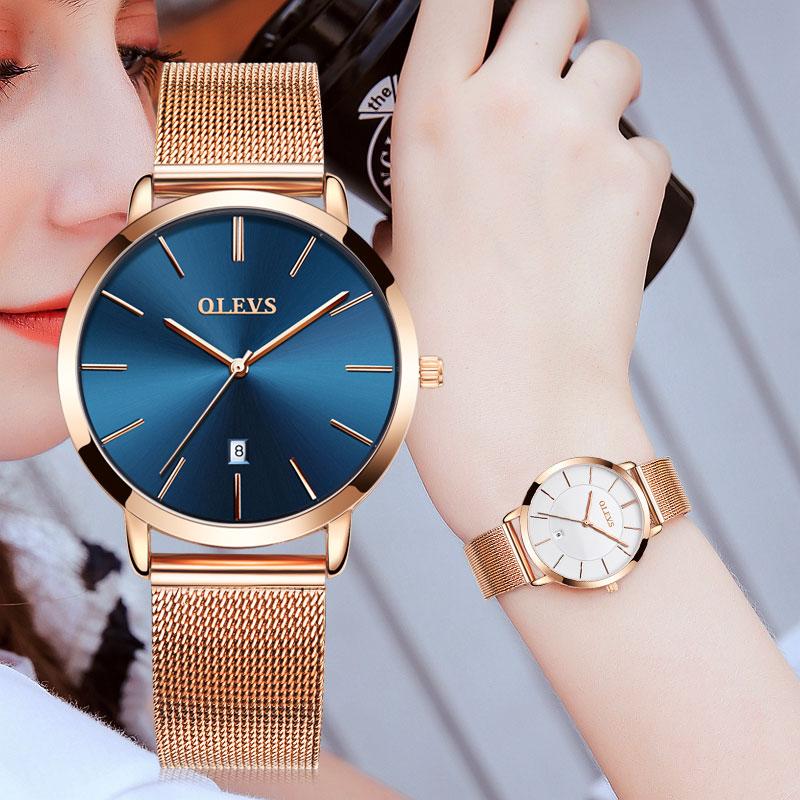 Women's Upscale DesignStainless Steel Water Resistant Ultra Thin Watch  -  GeraldBlack.com
