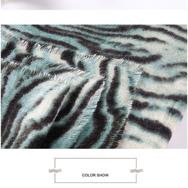 Women's Vintage Cashmere Leopard Pattern Printed Wraps Soft Shawls  -  GeraldBlack.com