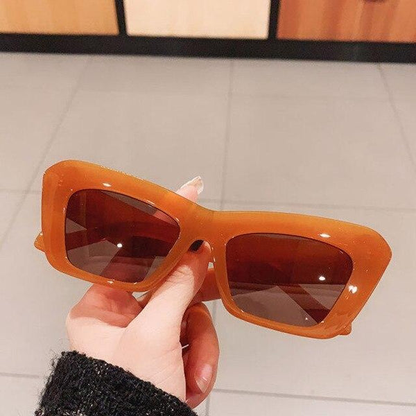 Women's Vintage Cat Eye Fashion Oversized Sunglasses in Candy Color - SolaceConnect.com