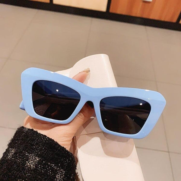 Women's Vintage Cat Eye Fashion Oversized Sunglasses in Candy Color - SolaceConnect.com