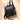 Women's Vintage Fashion Black Genuine Leather Shoulder Bag Backpack  -  GeraldBlack.com