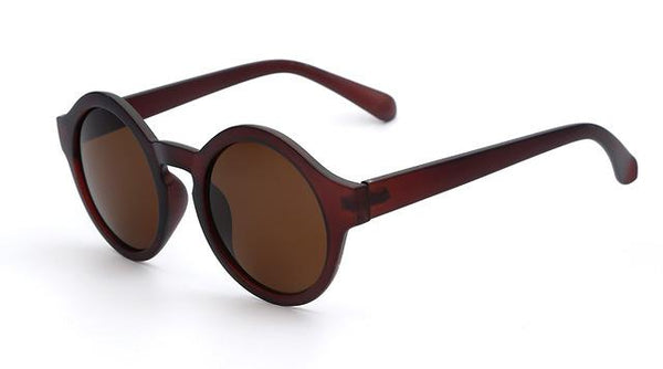 Women's Vintage Round Circle Retro Sunglasses with Acrylic Lenses - SolaceConnect.com