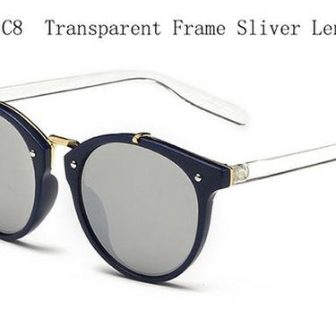 Women's Vintage Round Designer Retro Sunglasses with UV400 Gradient Lens - SolaceConnect.com