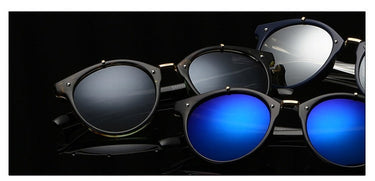Women's Vintage Round Designer Retro Sunglasses with UV400 Gradient Lens  -  GeraldBlack.com
