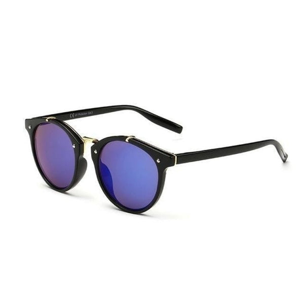 Women's Vintage Round Designer Retro Sunglasses with UV400 Gradient Lens  -  GeraldBlack.com