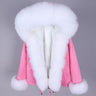 Women's Warm Thick Full Sleeve Jacket Real Fox Raccoon Fur Winter Hood Coat  -  GeraldBlack.com