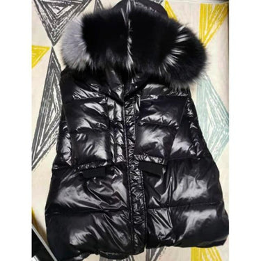 Long Down Coats Women Winter Black Loose Real Raccoon Fur Hooded Fashion Waterproof Female Duck Down - SolaceConnect.com