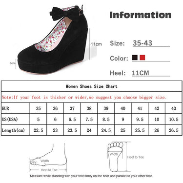 Women's Wedges High Heels Platform Black Casual Bowtie Pumps  -  GeraldBlack.com