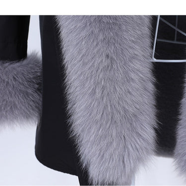 Women's Winter Removable Real Fur Collar Long Hooded Parkas Jacket  -  GeraldBlack.com