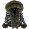 Women's Winter Thick Natural Raccoon Fur Hooded Zipper Slim Coats & Jackets  -  GeraldBlack.com